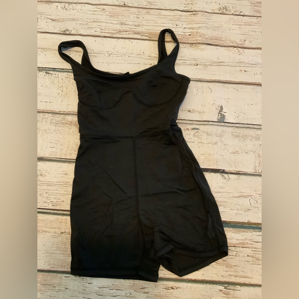 SHEIN EZwear‎ Romper Womens XS Black Sleeveless Scoop Neck Biker Short